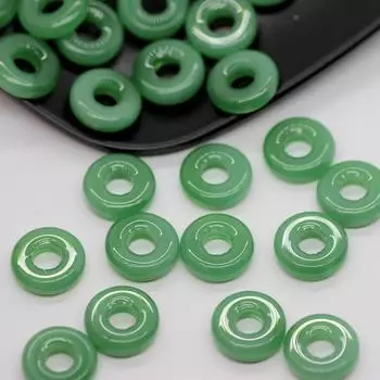 Около 12 мм ювелирных изделий из стекла, аксессуары в древнем стиле, 50 шт., имитация нефрита, цветные браслеты с пряжкой мира, серьги, бусины с большими отверстиями, аксессуары циан