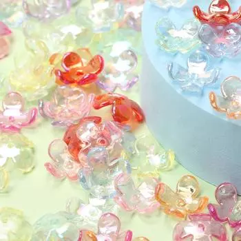 около 250 шт. 17x6 мм четыре лепестка подвески поставки ожерелье AB цвет браслеты для изготовления ювелирных изделий цветочные бусины разделительные бусины