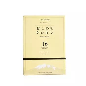 Okome crayon 16 color set standard ST-RICE02
