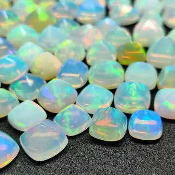 Окончательный Яркий Натуральный Эфиопский Опал Сахарная Голова Опал Сахарная Голова Кабошон Натуральный Опал Сахарная Голова Welo Огненный Лот Опал Изготовление Ювелирных Изделий 5 MM 5 Pieces