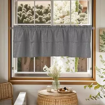 Оконная балдахина, сплошной цвет, износостойкая светофильтрация, легкий уход, декоративная втулка для ванной комнаты, короткая оконная занавеска белый