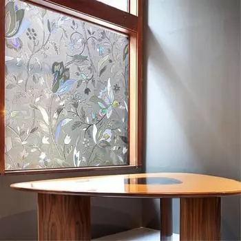Оконная пленка для конфиденциальности, матовое съемное стеклянное покрытие для ванной комнаты, непрозрачная статическая липкая наклейка на окно с контролем тепла 45*100cm