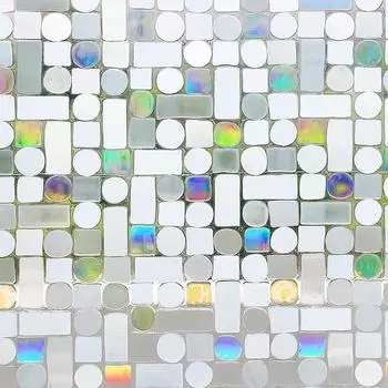 Оконная пленка для конфиденциальности, статическая оконная пленка, виниловые 3D наклейки на окна, наклейки на окна, радужная оконная пленка для стеклянных дверей, тепло, анти-УФ 30x100cm