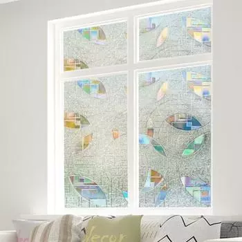 Оконная пленка из электростатического ПВХ с УФ-блокировкой уменьшает раздражающие блики Винил для окон 30cm