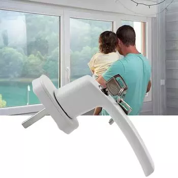 Оконная ручка из алюминиевого сплава, приводная ручка, замок, круглая ручка