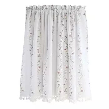 Оконная вуаль Шикарная долговечная простая в установке оконная вуаль Широко применяемый оконный тюль Оконный тюль для общежития белый