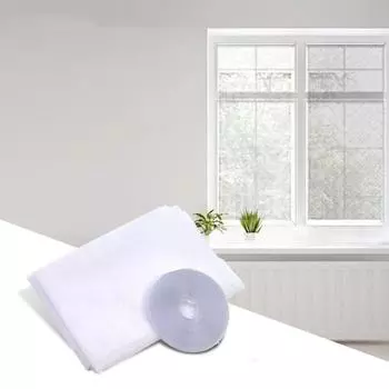 Оконный экран Самоклеящаяся сильная липкость Экономия труда против насекомых Простая установка Прозрачная марля в помещении L серый