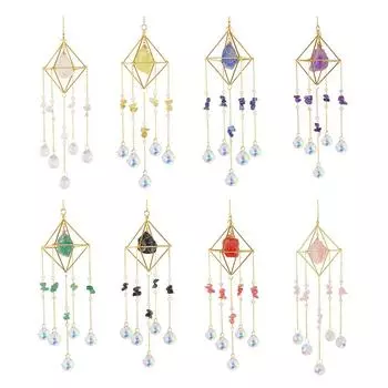 Оконный колокольчик, креативный световой колокольчик, универсальный декор для дома и сада Pink