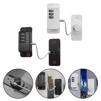 Оконный замок для безопасности детей и малышей Кодовый замок для шкафа, холодильника, ящика, защита, пароль, оконный замок белый