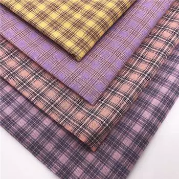 Окрашенная в пряже хлопчатобумажная ткань в клетку для рубашек Size 3# цветочный