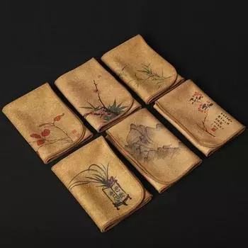 Окрашенное кухонное полотенце, впитывающая тряпка, утолщенная салфетка для уборки стола, хлопковая салфетка для уборки кухни, полотенца для мытья посуды