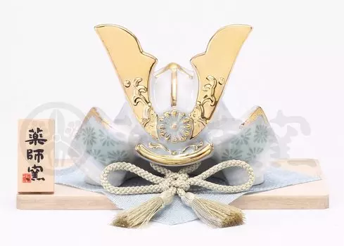 Окрашенный шлем Шуссе Майский фестиваль кукол (Белый Индиго) [7см] | Мальчик