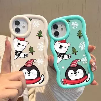 Окрашенный узор Big Wave Edge Мягкий силиконовый материал Macaron чехол для телефона противоударный защитный резиновый чехол для OPPO Reno Realme OPPO Reno7 Lite белый