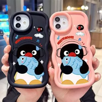 Окрашенный узор Big Wave Edge Мягкий силиконовый материал Macaron чехол для телефона противоударный защитный резиновый чехол для Samsung Xiaomi Poco Redmi Redmi A4 синий