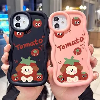 Окрашенный узор Big Wave Edge Мягкий силиконовый материал Macaron чехол для телефона противоударный защитный резиновый чехол для Samsung Xiaomi Poco Redmi Samsung A50S синий