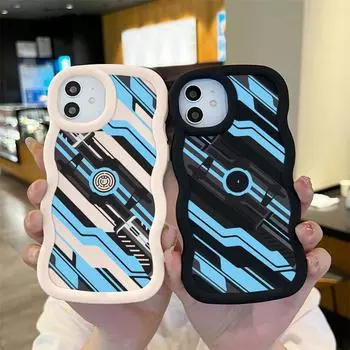 Окрашенный узор Big Wave Edge Мягкий силиконовый материал Macaron чехол для телефона противоударный защитный резиновый чехол для OnePlus Vivo Motorola Moto Motorola Moto G84 чёрный