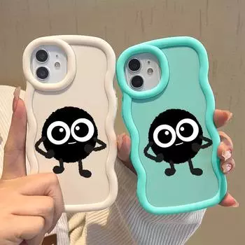 Окрашенный узор Big Wave Edge Мягкий силиконовый материал Macaron чехол для телефона противоударный защитный резиновый чехол для OPPO Reno Realme OPPO A35 белый