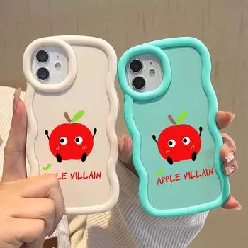 Окрашенный узор Big Wave Edge Мягкий силиконовый материал Macaron чехол для телефона противоударный защитный резиновый чехол для OPPO Reno Realme OPPO A3S чёрный