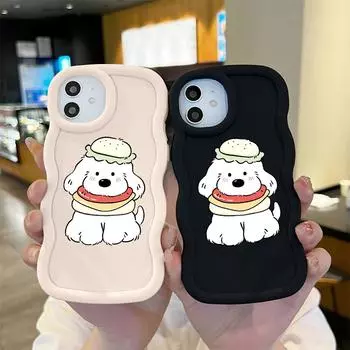 Окрашенный узор Big Wave Edge Мягкий силиконовый материал Macaron чехол для телефона противоударный защитный резиновый чехол для OnePlus Vivo Motorola Moto Vivo V30 5G синий