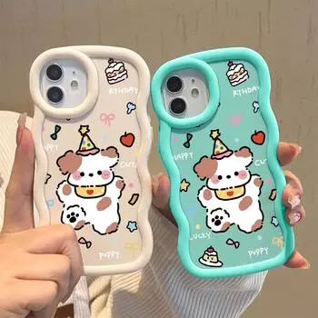 Окрашенный узор Big Wave Edge Мягкий силиконовый материал Macaron чехол для телефона противоударный защитный резиновый чехол для OPPO Reno Realme OPPO A95 розовый