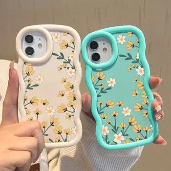 Окрашенный узор Big Wave Edge Мягкий силиконовый материал Macaron чехол для телефона противоударный защитный резиновый чехол для OPPO Reno Realme Realme C1 2019 белый