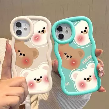 Окрашенный узор Big Wave Edge Мягкий силиконовый материал Macaron чехол для телефона противоударный защитный резиновый чехол для OPPO Reno Realme OPPO Find X5 Lite розовый