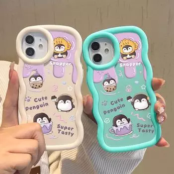 Окрашенный узор Big Wave Edge Мягкий силиконовый материал Macaron чехол для телефона противоударный защитный резиновый чехол для OPPO Reno Realme OPPO A9 2020 белый