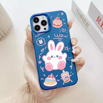 Окрашенный узор, цветной серебристый, двухсторонний, жесткий, противоударный чехол для телефона Samsung Samsung A15 5G темно-розовый