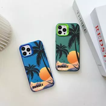 Окрашенный узор, красочный серебристый, двухсторонний, жесткий, противоударный чехол для телефона Vivo Vivo S1 Pro темно-розовый