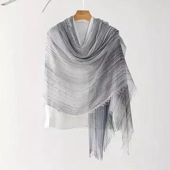 Окрашенный в тай-дай хлопковый шарф-шали, мусульманский хиджаб для женщин, гофрированный хиджаб, платок на голову, обертки, женские платки, палантины, повязка на голову, Буфанда