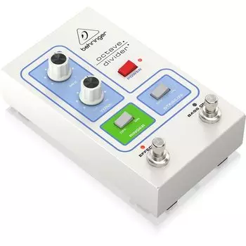 Октавная педаль Behringer Classic воссоздает легендарную схему оснащена различными функциями прочный корпус OCTAVE DIVIDER WHITE 70-е