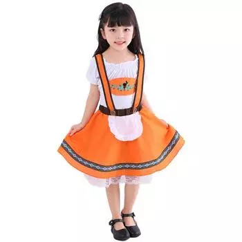 Октоберфест Ледерхозен Немецкий Баварский Мужской Женский Костюм Пивной Девы Детский Костюм Girl,Tag XS=US XXXS