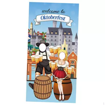 Октоберфест, вечеринка, украшение для фотографии, пара, фото, дверной баннер