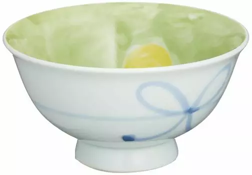 Okugawa Pottery Arita Ware Kissho Fuji Rice Bowl Large Blue Fuji 243837 Mt.