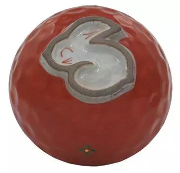 Okugawa Pottery Hasami Ware 228094 Kokuemon Kiln Red Rabbit 3.8 Rice Bowl