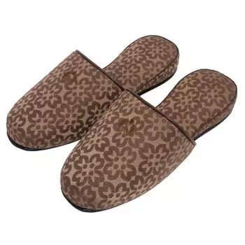 Okumura Slippers Mirashawn New Prose L Brown RACA6901BR Brand Luxury Guest Gift Wipeable Bottom