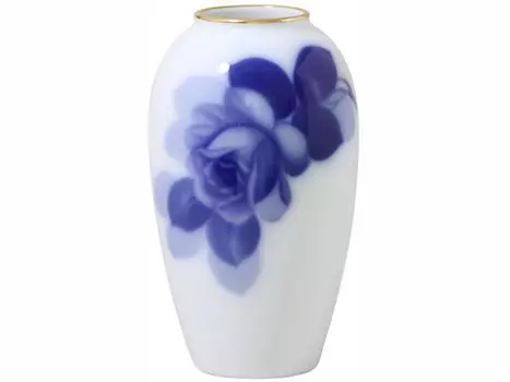 Okura Toen Blue Rose 15cm vase (8211) 1A/8211