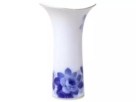Okura Toen Blue Rose 25cm vase (8011) 94A/8011-A