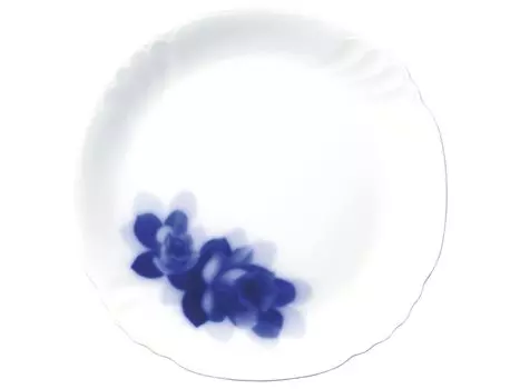 Okura Toen Blue Rose Janet 23cm plate Microwave safe 62H/8110
