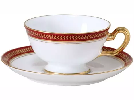 Okura Toen Gold Wing Cup Блюдце (Марон) и 6с/3491 золотой