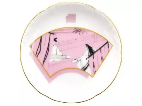 Okura Toen store Tale of Genji Тарелка 15см Direct only Сума 54H/C314-4