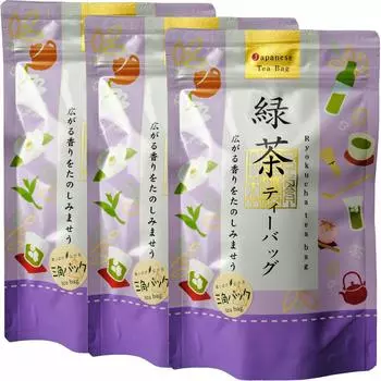 Okuyame Tea Green Tea Tea Bags with Gyokuro x x 3 Set Cold Brew Possible Home Grown Tea Kura (4g 15)
