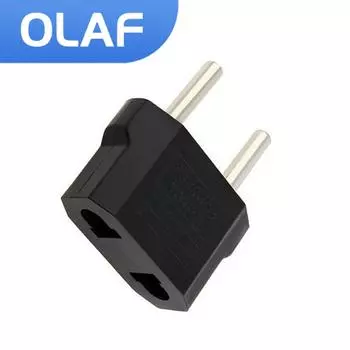 Olaf 1-10Pcs US to EU Plug Converter Outlet Travel Power Adapter Converter Socket 4.8/4.0mm EU US KR Electric Charger Outlet 1Pcs