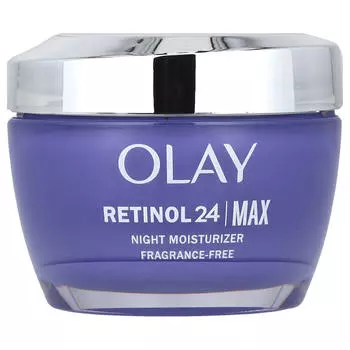 Olay, Regenerist, Retinol 24, ночной увлажняющий крем, без отдушек, 1,7 унции (48 г)