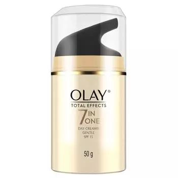 Olay Total Effects Cream | с витамином B5, ниацинамидом, зеленым чаем, SPF | 7 преимуществ в 1 креме для сияющей и молодой кожи | 50 г 20g