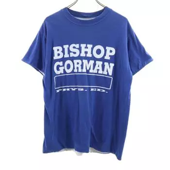 OLD 80s 90s Game T Short sleeve reversible T-shirt Blue / white Men s Used