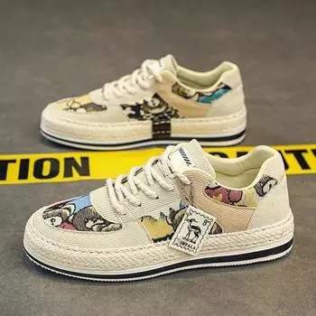 Old Beijing cloth shoes men s 2025 new men s shoes summer breathable sports and leisure canvas board shoes men s trendy shoes 39