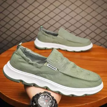 Old Beijing cloth shoes men s and men s new summer breathable men s canvas shoes lightweight one-pedal trendy shoes ice silk shoes 39