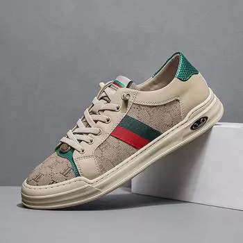 Old Beijing cloth shoes men s breathable fashion trend men s shoes autumn new versatile European trendy shoes 38 чёрный