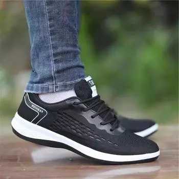 Old Beijing cloth shoes men s shoes summer new breathable versatile fly-woven sports shoes men s soft sole non-slip and wear-resistant casual 39